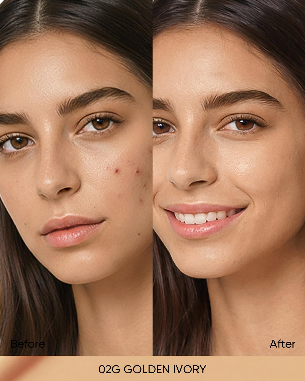 SKINTIFIC satin glow finish creates a skin like radiance.