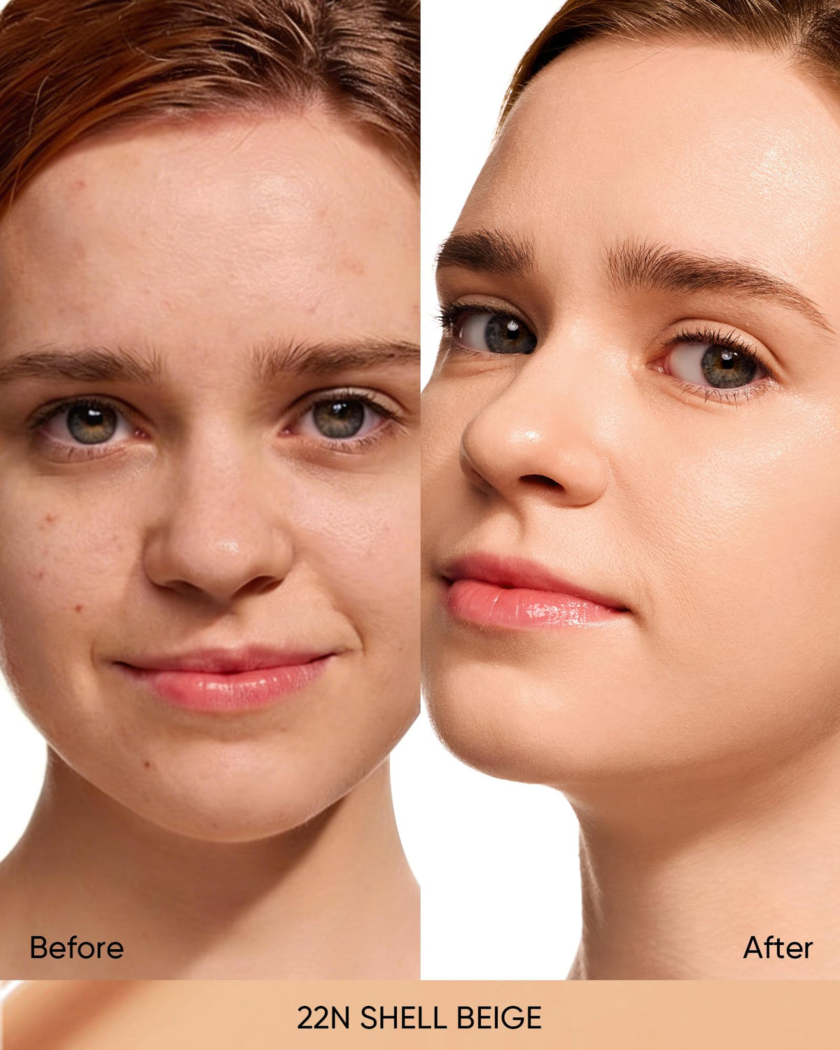 SKINTIFIC satin glow finish swatch shows skin-like radiance and texture