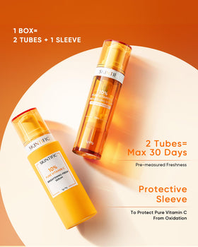 SKINTIFIC vacuum-sealed chambers maintaining serum stability