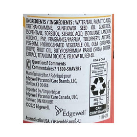 Skintimate Vanilla Sugar Shave Gel six-pack display emphasizes value and consistent skin care.