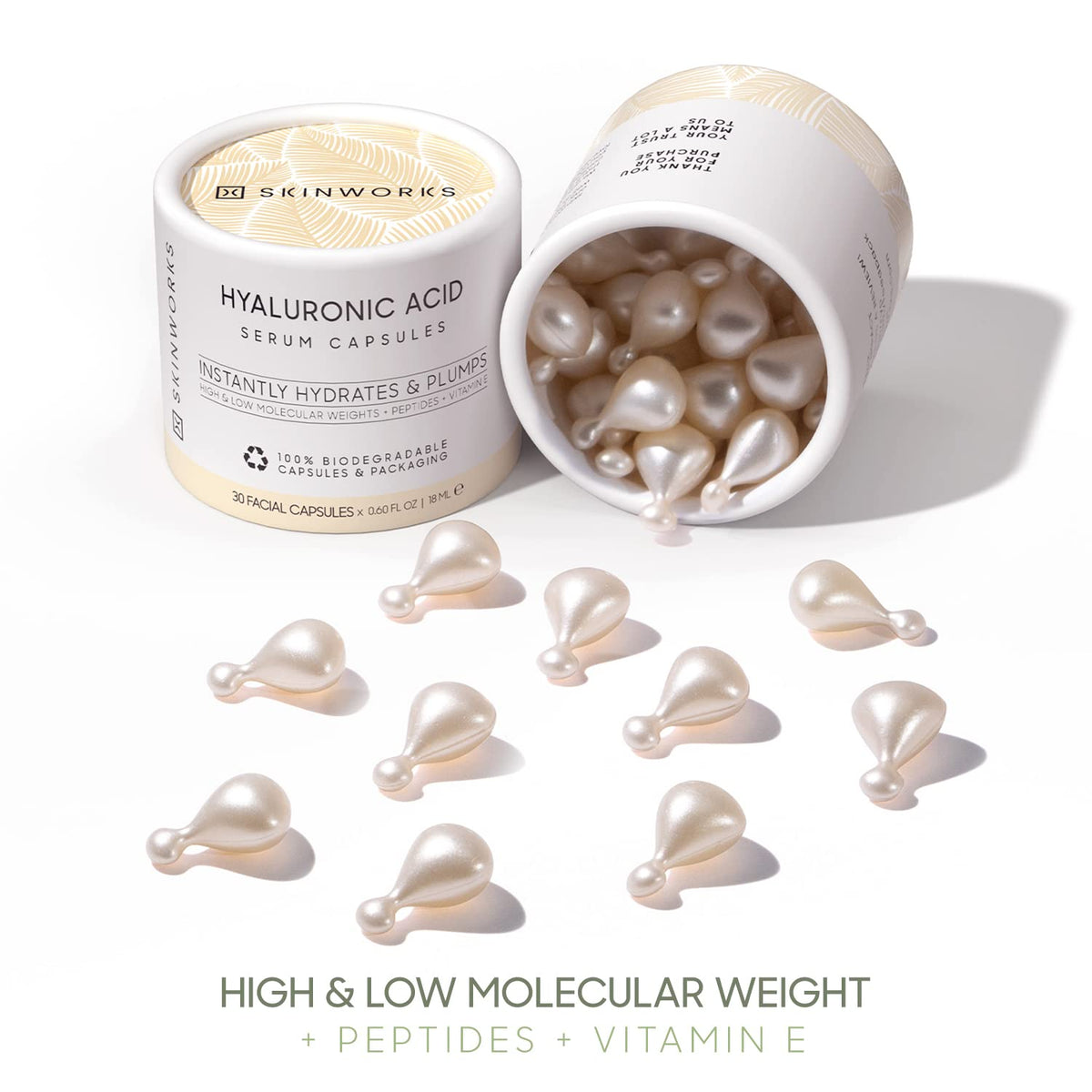 Skinworks hydrating glow on the face after application.