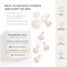 Skinworks serum close-up reveals smooth texture for quick absorption.