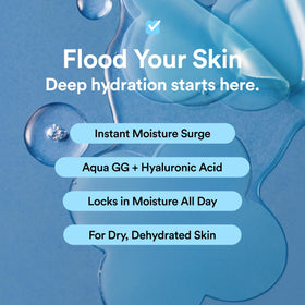 Skit AquaGG Glyceryl Glucoside patch highlights moisture retention on skin