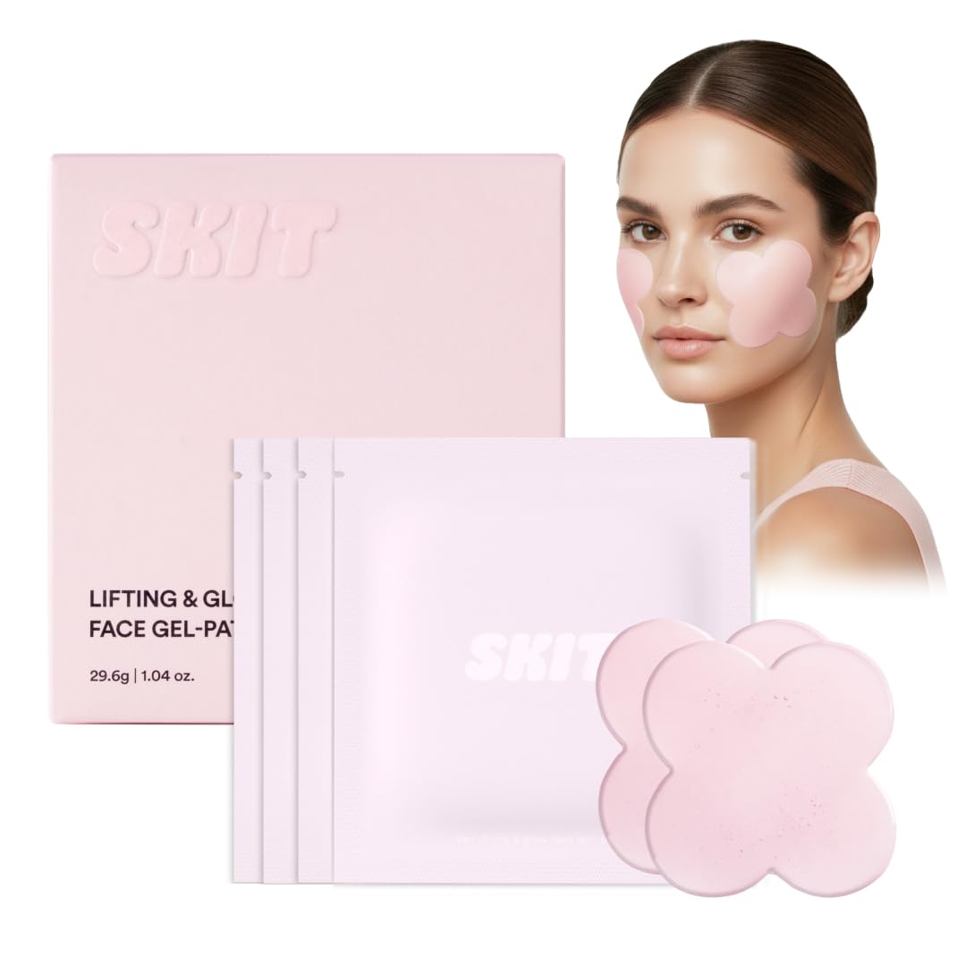 Skit Clover packaging shows premium hydrogel patches for daily glow.