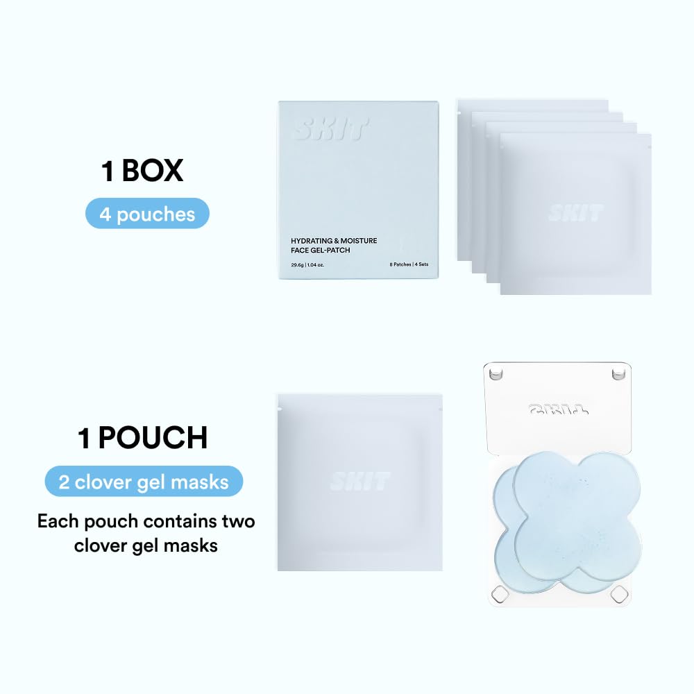 Skit Hyaluronic Acid Hydrogel Patch application demonstrates soothing moisture