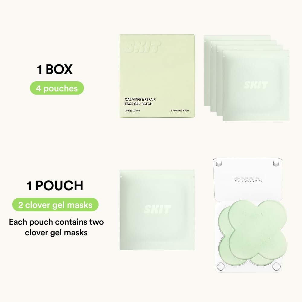 Skit patch with cooling effect for pore-area comfort