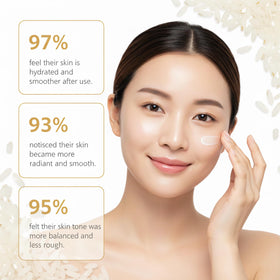 SKK Rice Water hydration close-up highlights the core ingredient in our formula.