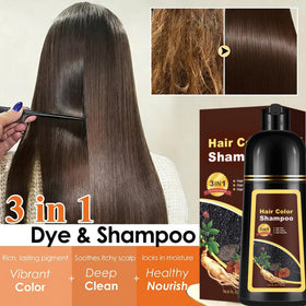 Sklight 3-in-1 hair color shampoo cleanses, colors, and conditions