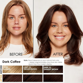 Sklight Hair Dye Shampoo applied to dry hair for effortless color refresh.