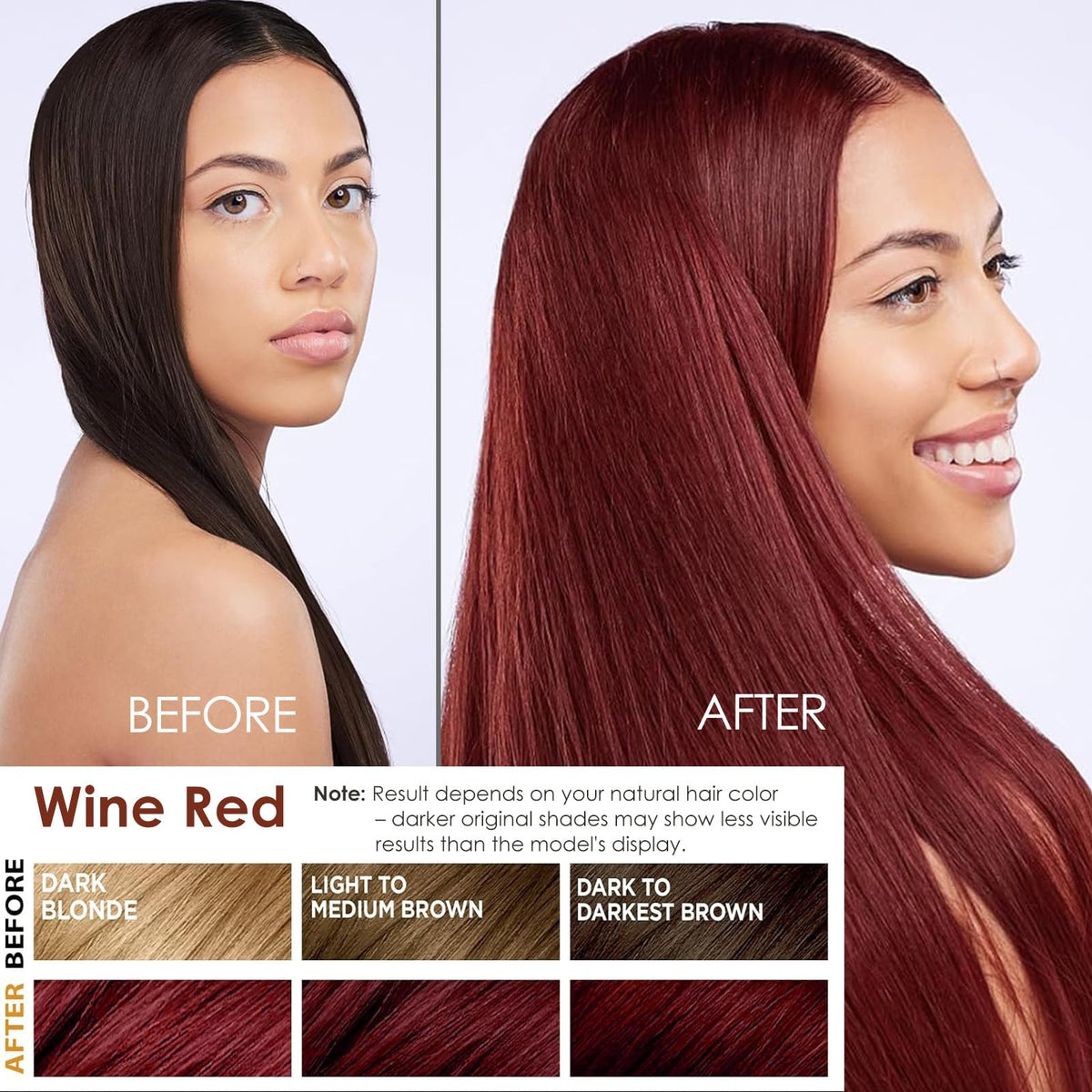Sklight Hair Dye Shampoo shows even lather and easy at-home application.