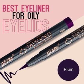 Close-up of Skone eyeliner pen showing waterproof, smudge-proof finish