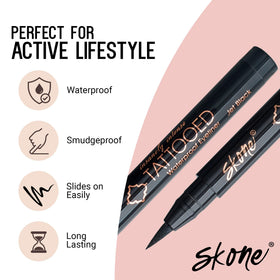 Skone winged eyeliner precision for clean, dramatic eye shapes.