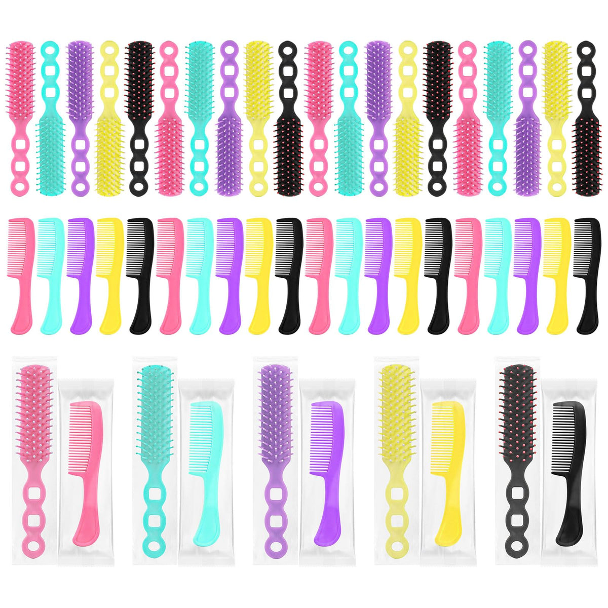 Skourvut bulk hair brushes in 25 pieces for versatile styling and sharing.