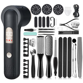 SKPLUS electric callus remover, front view, compact design for easy storage