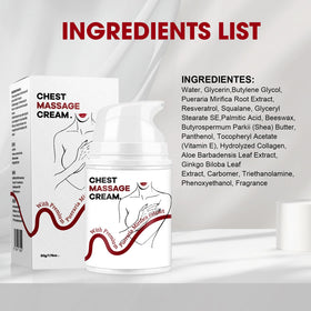 SKSOYT bust-care plant-based hydration close-up shows gentle moisturizing ingredients.