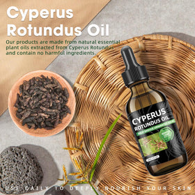 SKSOYT Cyperus Rotundus Oil drops on skin highlighting soothing moisture