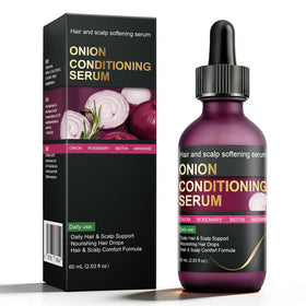 SKSOYT Onion Hair Growth Serum bottle with pump for easy daily scalp application.