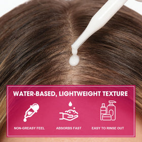 SKSOYT Onion Hair Growth Serum in daily-use setup beside towel and comb for routine.