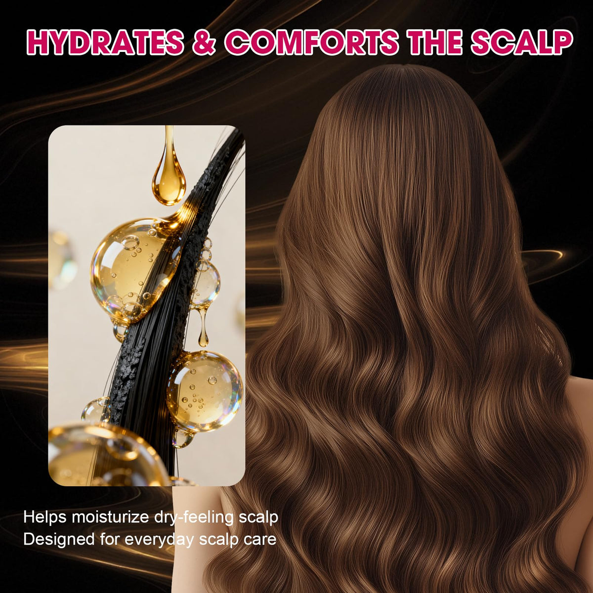 SKSOYT Onion Hair Growth Serum ingredients on label highlight onion extract, rosemary, biotin.