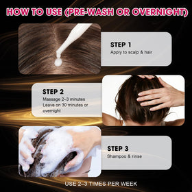 SKSOYT Onion Hair Growth Serum in night routine beside pillow and robe.