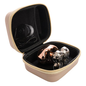 Close-up of durable materials protecting Skull Shaver components during travel