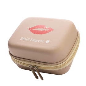 Skull Shaver beige Butterfly Kiss travel case main view showing protective exterior