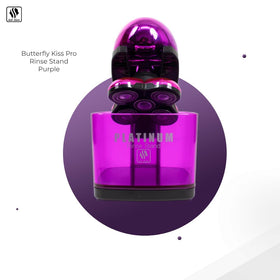 Skull Shaver Butterfly Platinum rinse stand compatibility ensures easy use with popular models