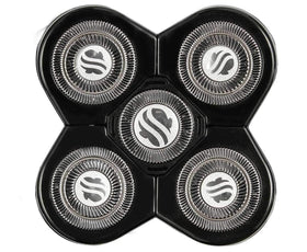 Skull Shaver Forte replacement blade closeup shows precision blades for a smooth head and face shave