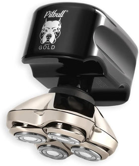 Skull Shaver Pitbull Gold PRO head shaver for a smooth bald shave.