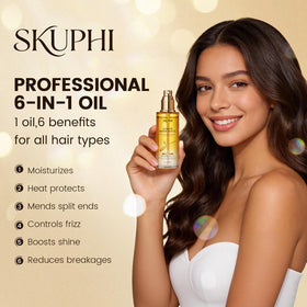 Image displaying the floral fragrance note of SKUPHI hair oil spray