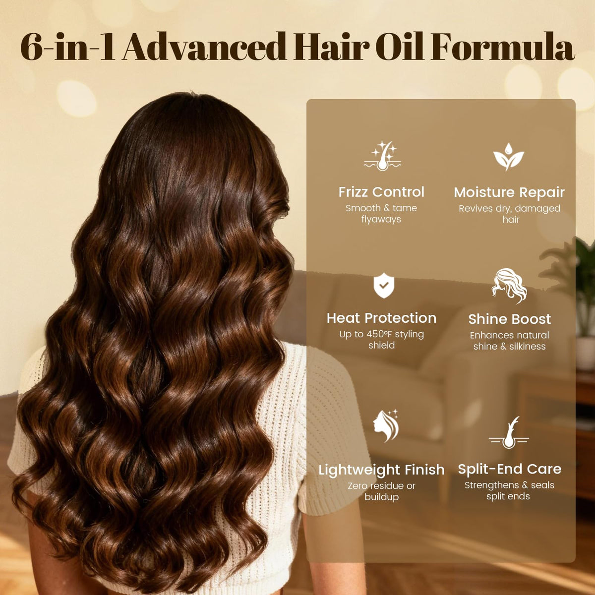 Person using SKUPHI as a leave-in treatment on damp hair
