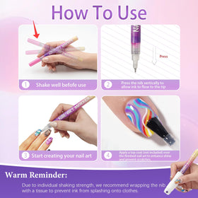 SKUPHI easy-to-use pens with shake-and-press nib for smooth drawing