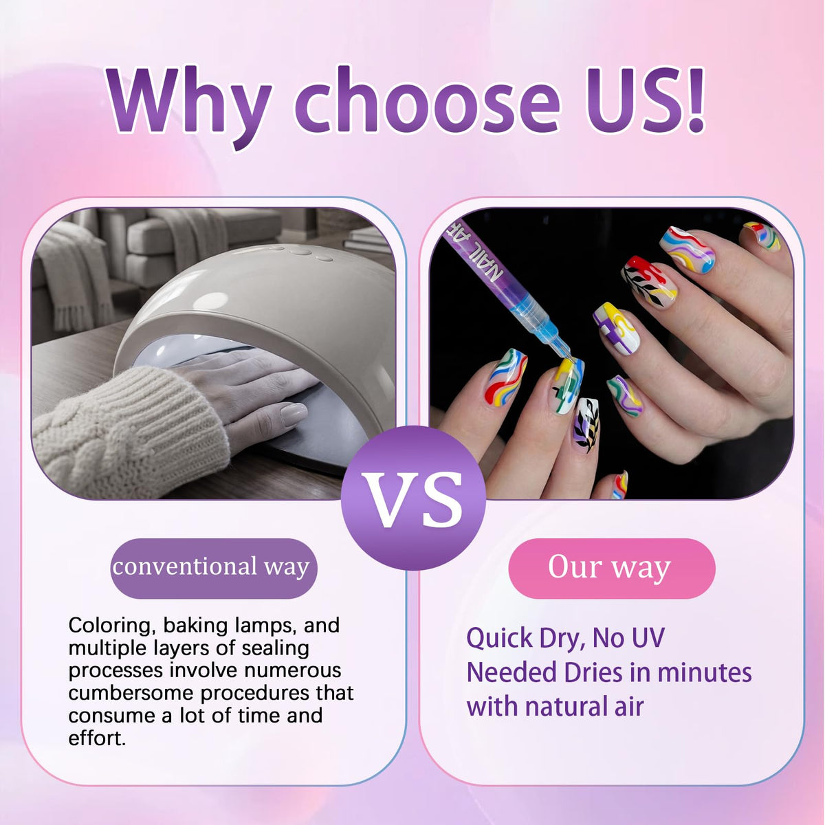 SKUPHI quick-drying waterproof nail art pen for smudge-resistant color