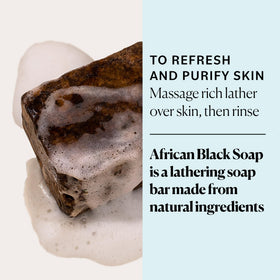 Sky Organics African Black Soap Bar targets blemish-prone skin with purifying cocoa pod ash.