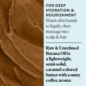 Sky Organics Batana Oil usage guide demonstrates scalp massage and conditioning steps.
