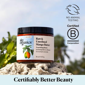 Sky Organics Mango Butter suitable for normal to dry skin care