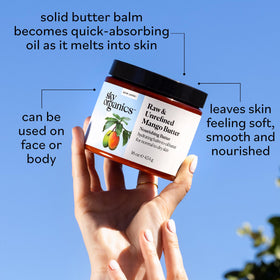 Sky Organics Mango Butter being applied for smooth skin
