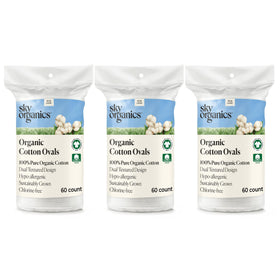 Sky Organics Organic Cotton Large Pads for makeup removal with a soft surface