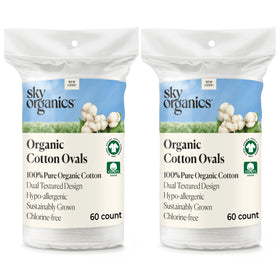 Sky Organics large pads with smooth side for gentle makeup removal.
