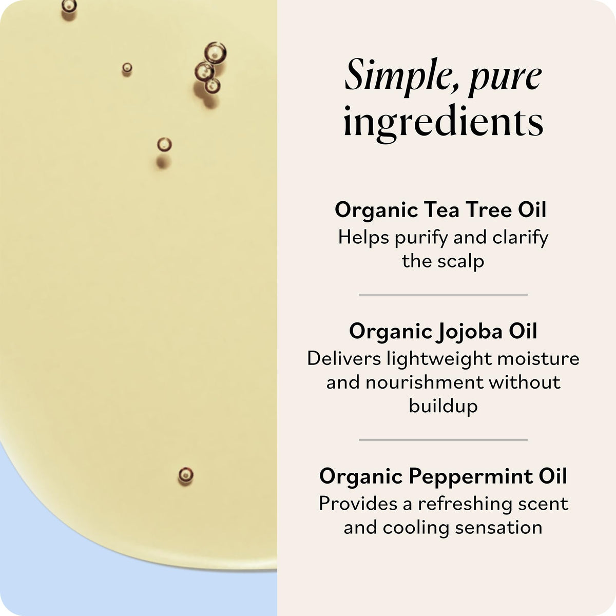 Sky Organics scalp clarifying oil used as a pre-shampoo treatment