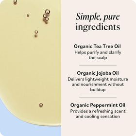 Sky Organics scalp clarifying oil used as a pre-shampoo treatment