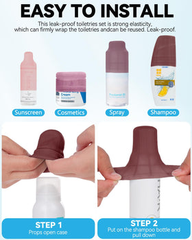 Stretchable design fits most containers up to 8.3 inches