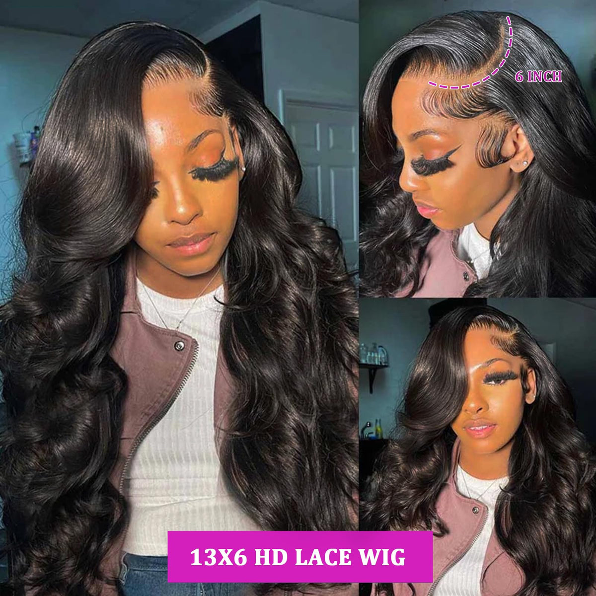 SkyGrow HD lace close-up highlights translucent lace for an undetectable scalp blend