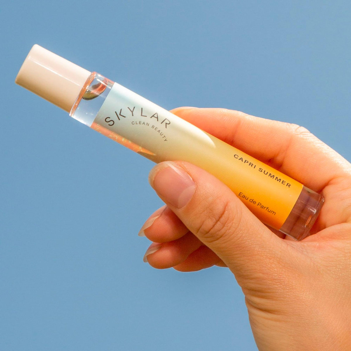 Skylar Capri Summer top notes of bergamot and grapefruit for brightness.