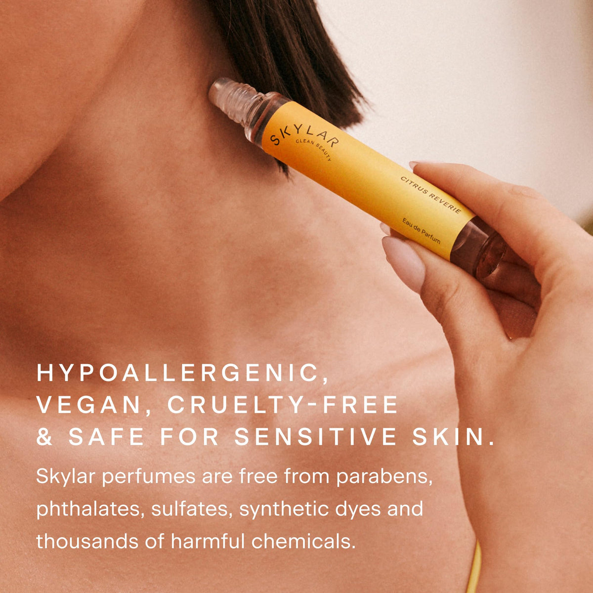 Skylar Citrus Reverie in sunlight, bright mandarin and pineapple notes evoke daylong freshness.