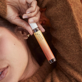 Skylar Fall Cashmere packaging box highlights vegan, clean beauty commitment.