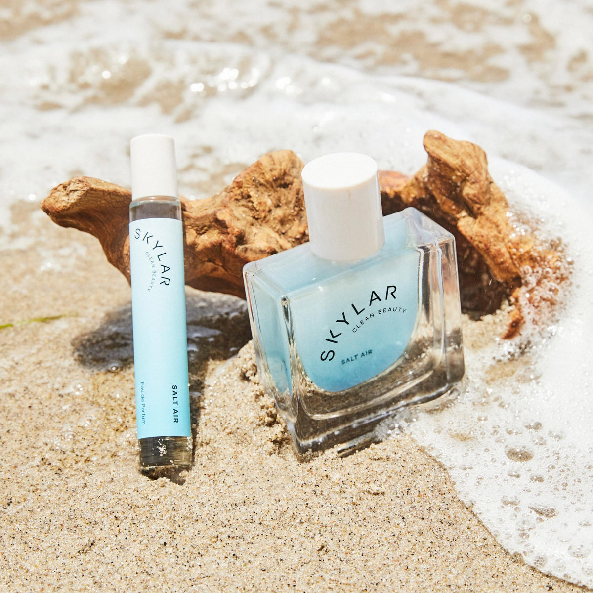 Skylar Salt Air sea salt note close-up evokes freshness.