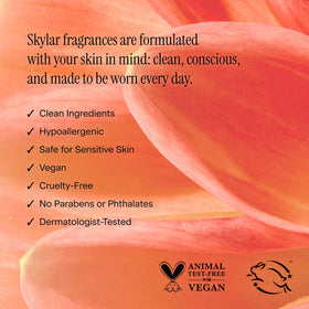 Skylar Sunkissed Dahlia packaging-design showcasing vegan, clean beauty branding