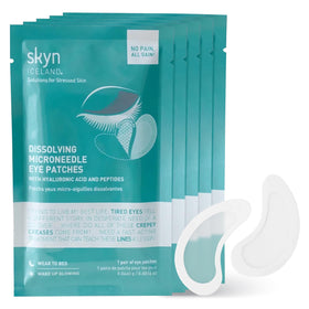 Skyn ICELAND patch close-up showing dissolving micro-tips for hydration