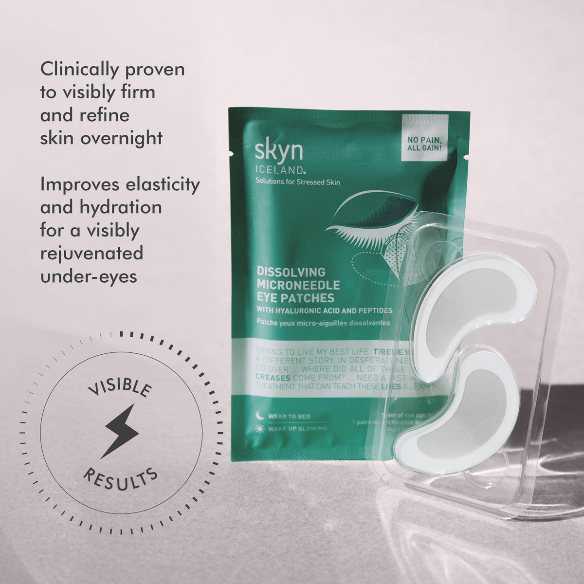 Product packaging of skyn ICELAND patches for home use
